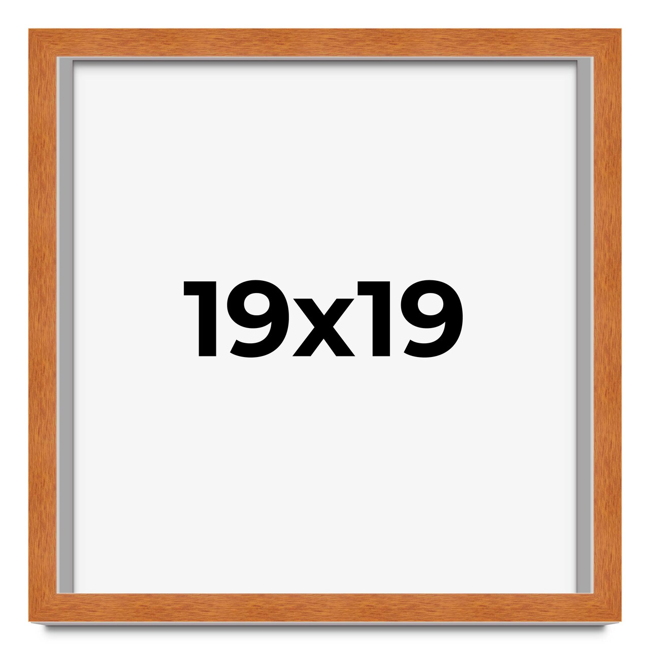 19x19 Classic Picture Frame with UV-Resistant Acrylic & Acid Free Backing, Available in 4 Finishes - Black, Brown, Gold, and Silver